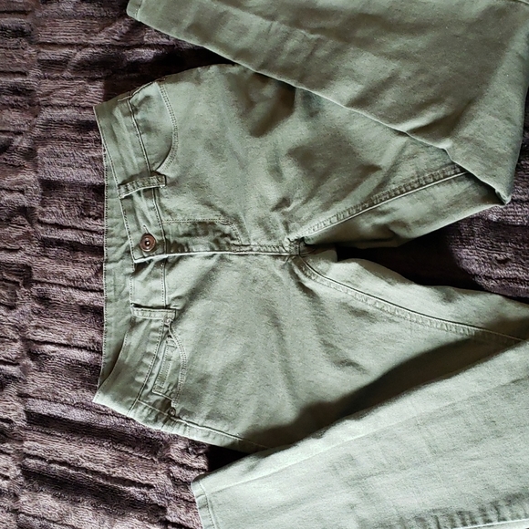 Wax Jean Denim - Olive Green skinny jeans